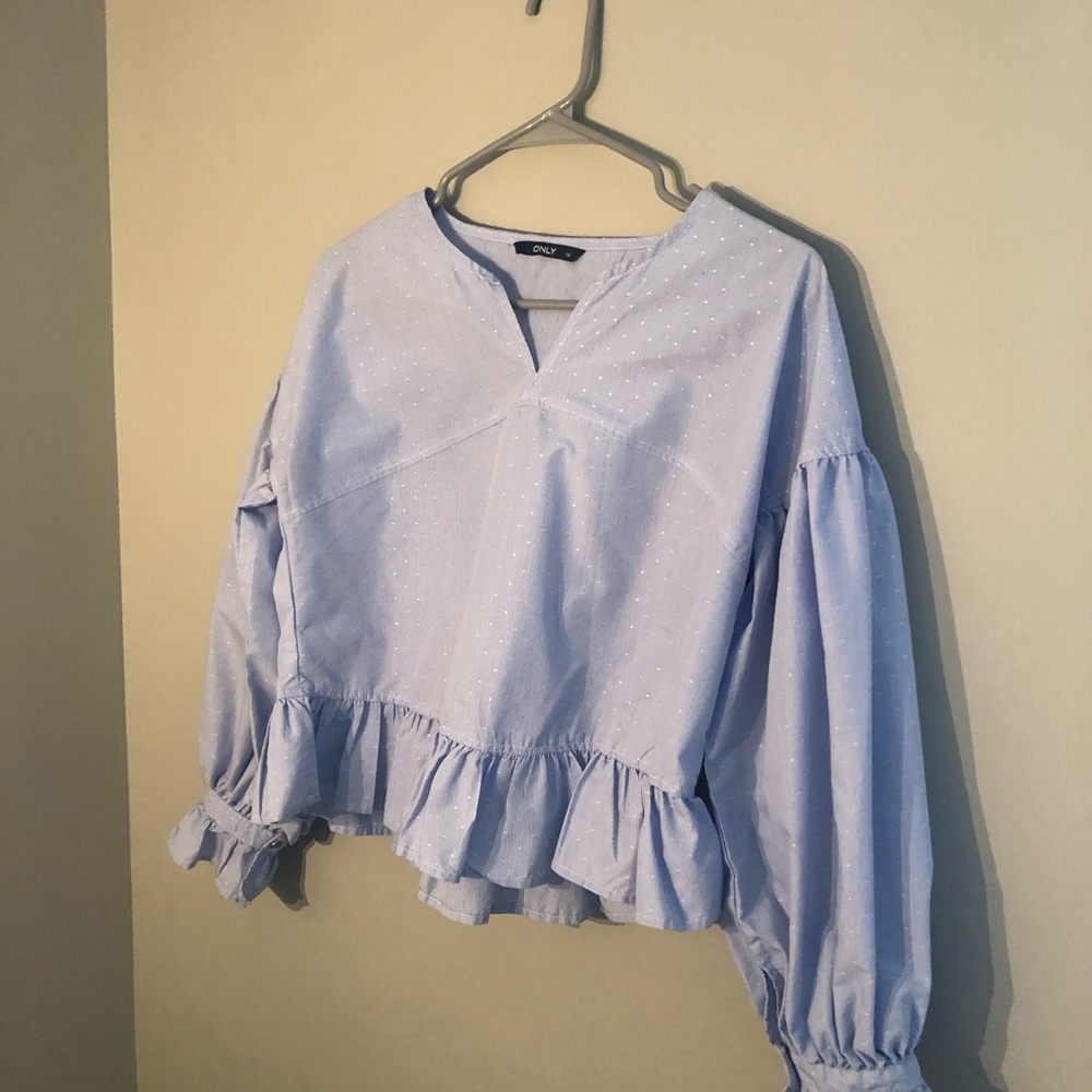 Powder Blue Blouse - Picture 2 of 2